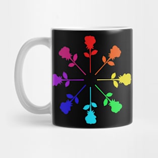 Rainbow Flowers Mug